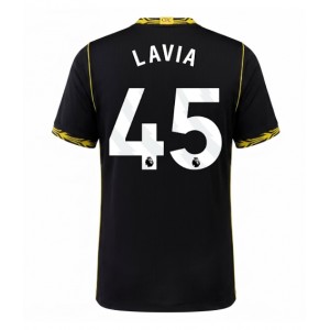 Chelsea Romeo Lavia #45 Jalkapallovaatteet Vieraspaita 2026-27 Lyhythihainen